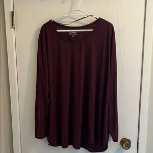 Joe Fresh Deep Burgundy Long Sleeve Shirt
